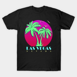 Las Vegas Nevada Palm Trees Sunset T-Shirt